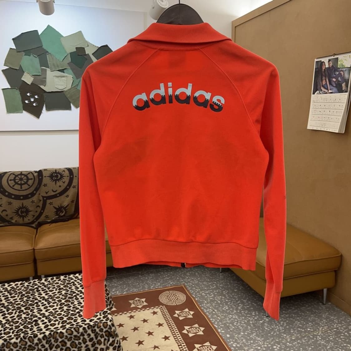 아디다스 희귀 레트로 키치 더블컬러로고 벨벳 집업 M C09269 상품이미지4