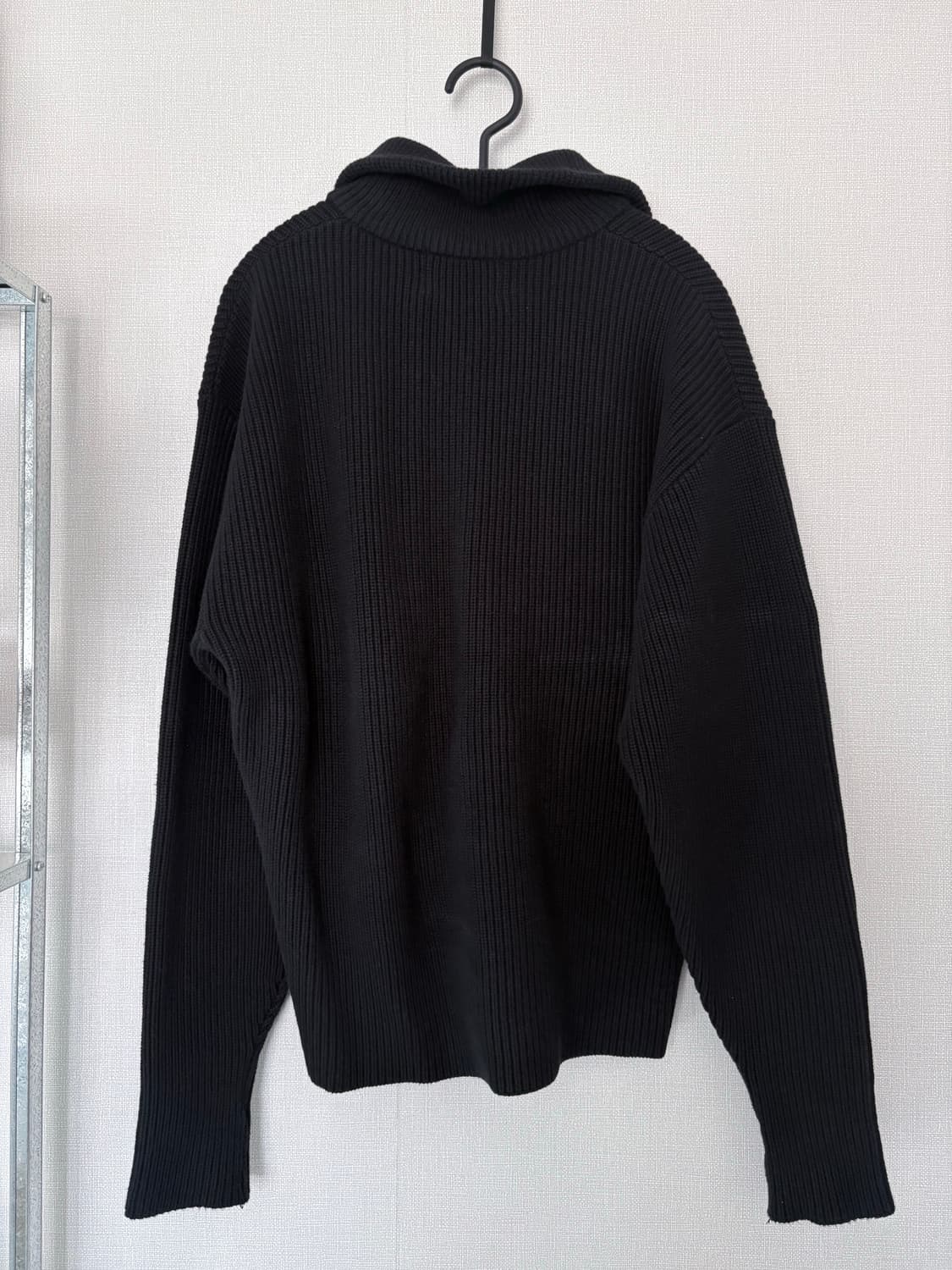 RESORT PULL ZIP UP (BLACK) 상품이미지5