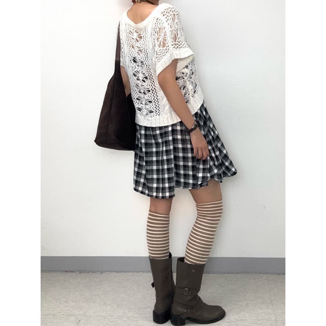 빈티지 화이트 크로셰 니트 상품이미지3