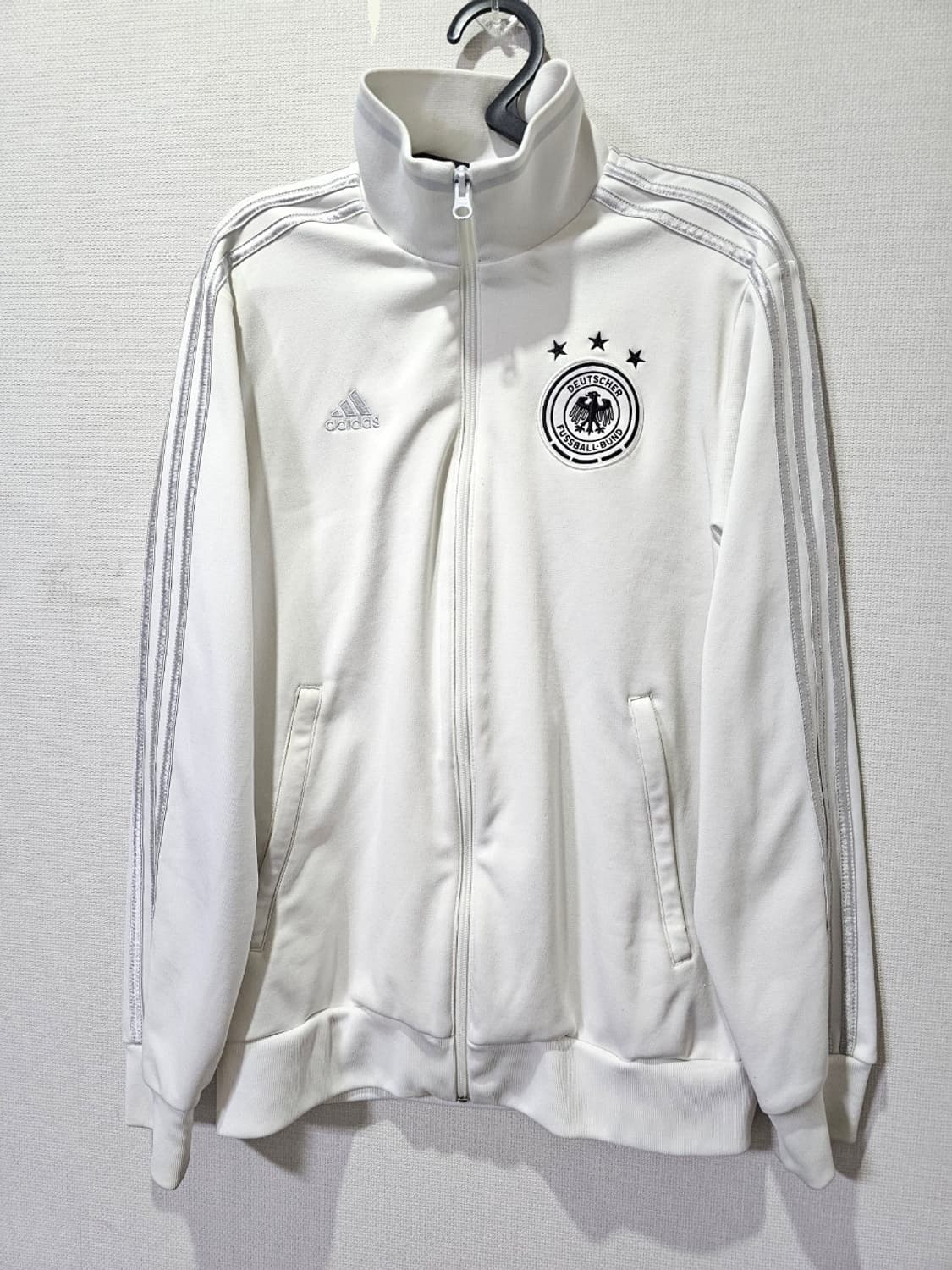 아디다스 대장 독일 실버 화이트 트랙탑 집업 95~100 / M~L 상품이미지1