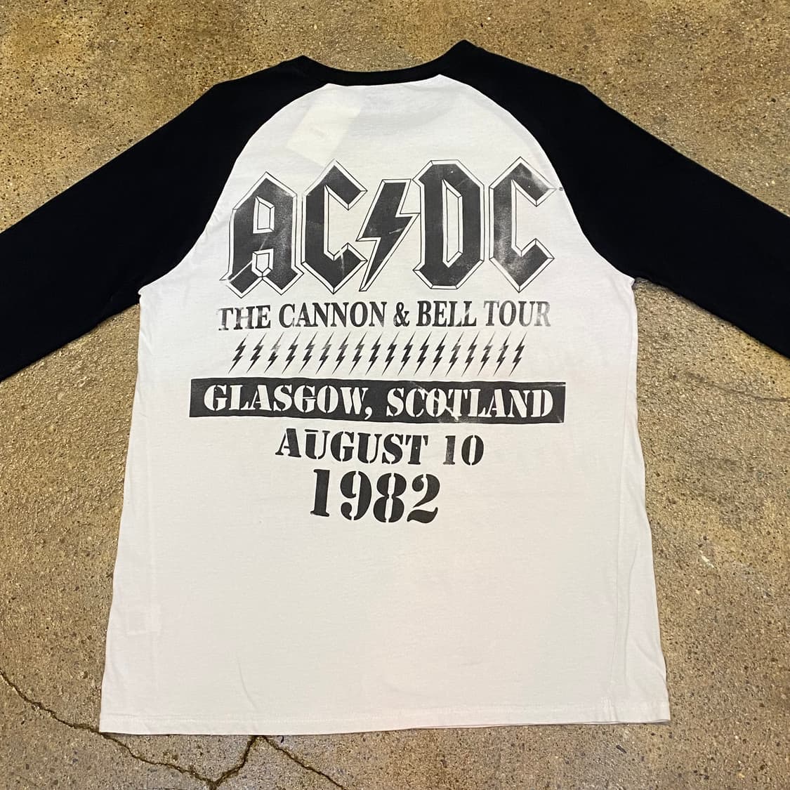 레어 미국 빈티지 acdc 공식 굿즈 티셔츠 래글런 나그랑티 상품이미지7