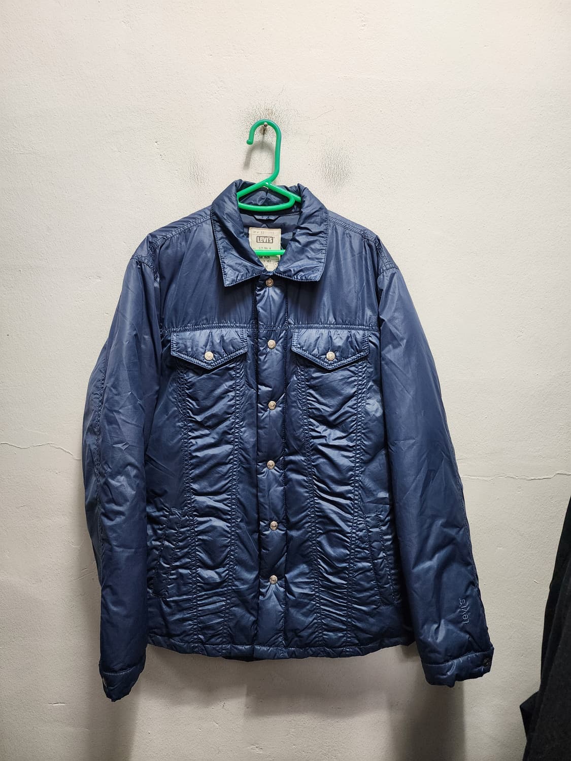 리바이스 블루 오리털 패딩 자켓 XL 상품이미지1
