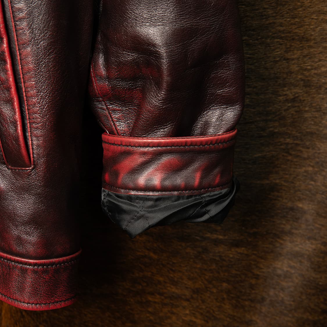 [105] 90s~ SORDOPA 소르도파 스티어하이드 레더자켓  상품이미지5