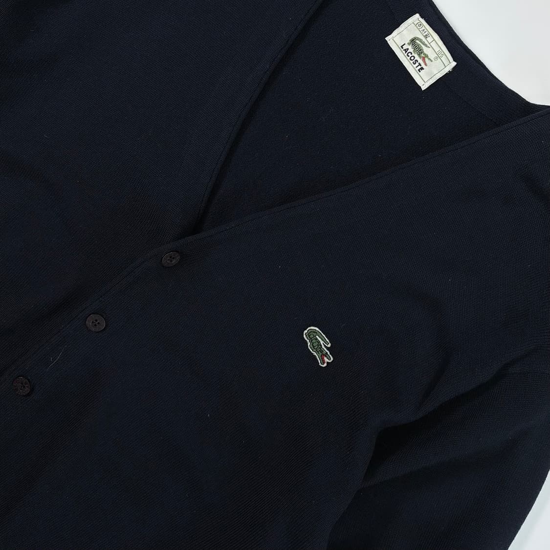 Lacoste 라코스테 서광 네이비 업버튼 가디건 상품이미지3