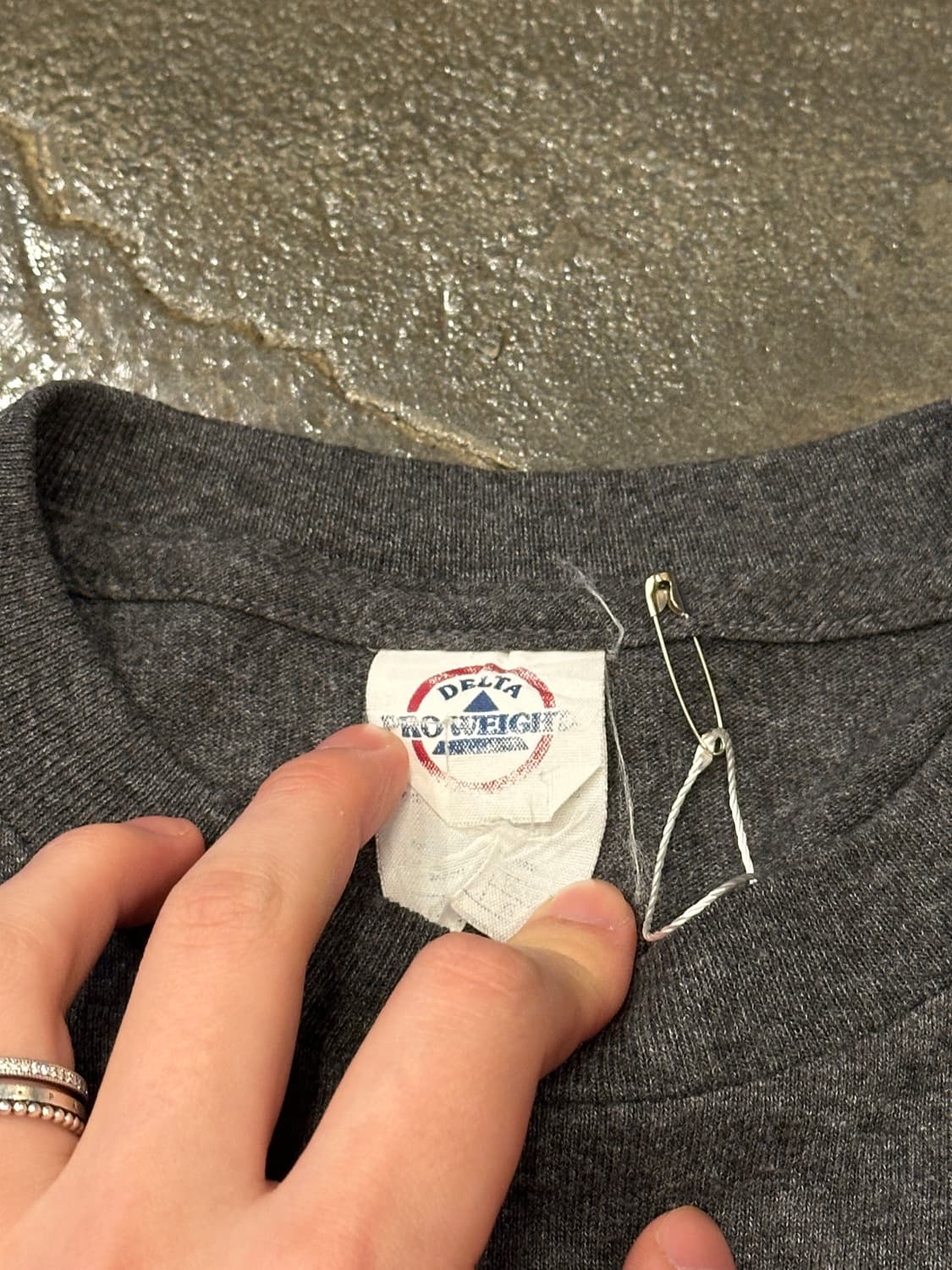 Delta 델타 프로웨이트 빈티지 밴드 반팔티 L 상품이미지4