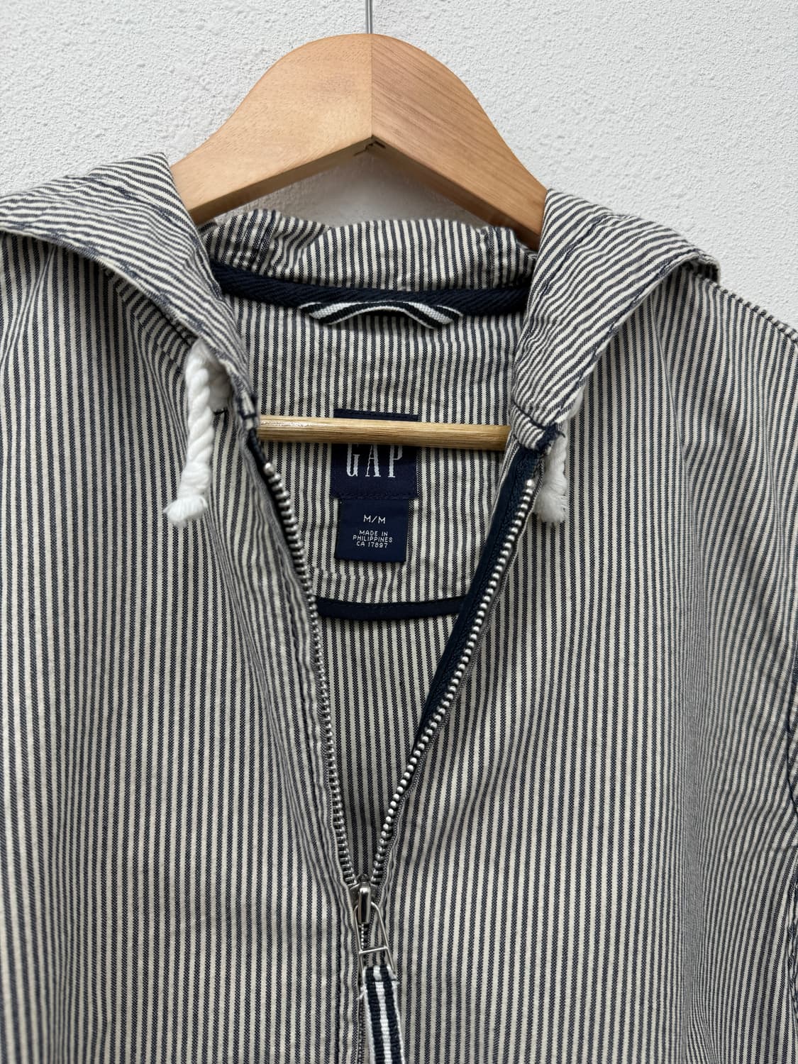 빈티지 GAP 갭 히코리 스트라이프 후드 집업 자켓 상품이미지5