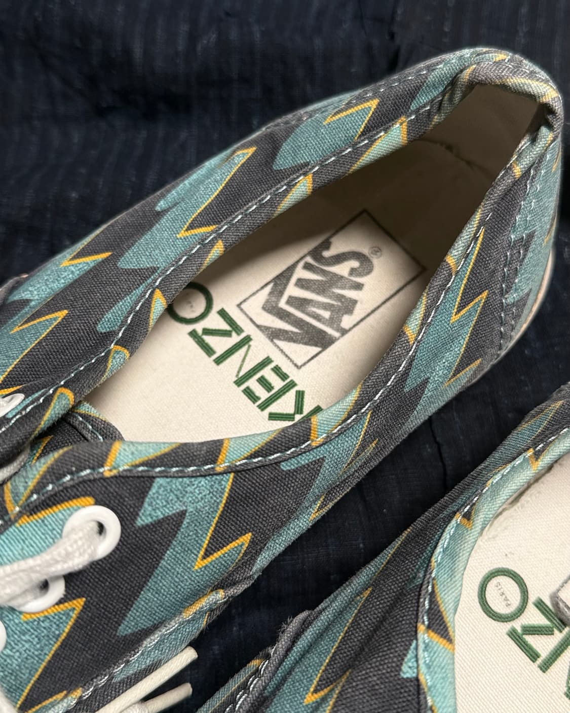 반스 x 겐조 어센틱 ‘라이트닝 볼트 - 아쿠아 블루’ US10 상품이미지5