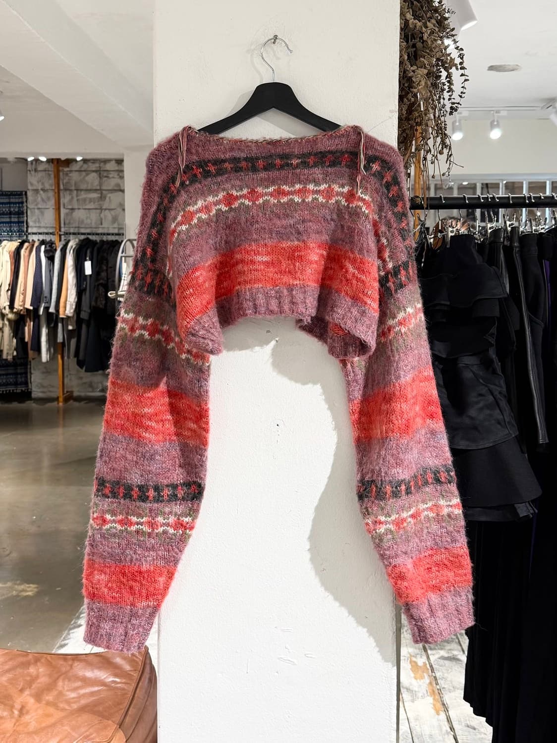 퍼버즈 멀티컬러 블렌드 보더 니트 상품이미지4