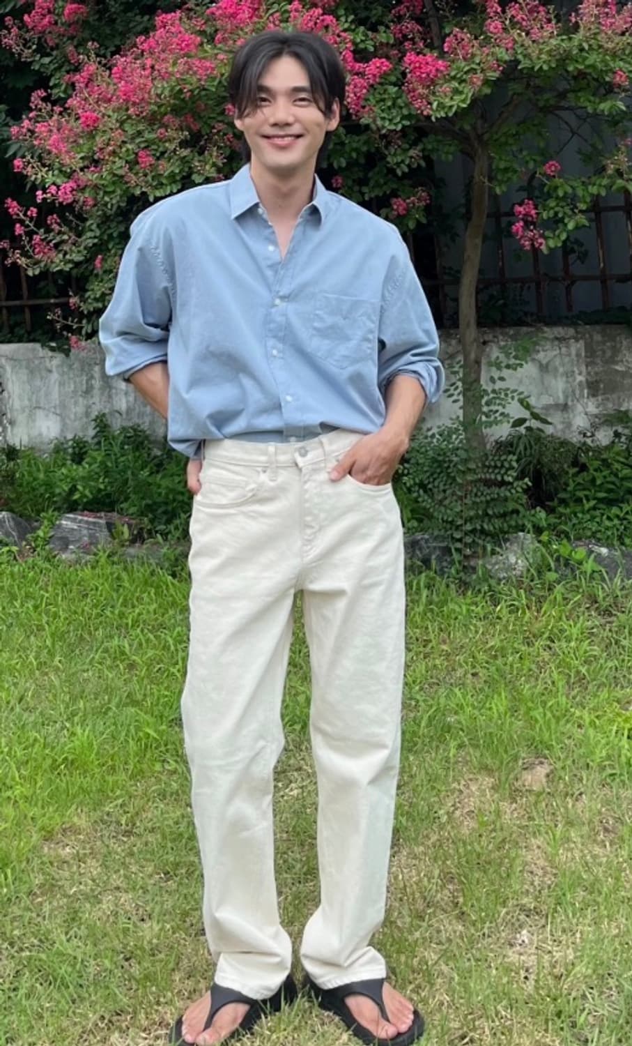 무신사 무탠다드 스트레이트 데님 팬츠 크림 31 상품이미지1