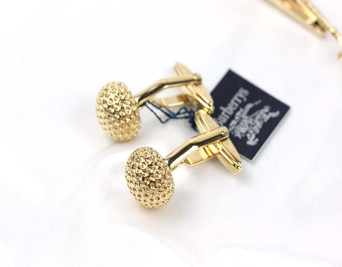 버버리 5.8cm S등급 골프 채 모티브 명품 넥타이핀 커프스 세트 상품이미지5