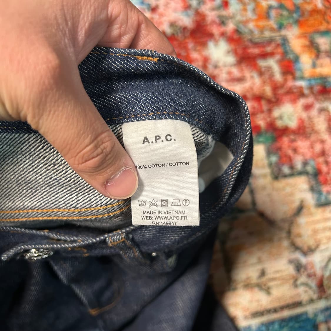 [30] APC 아페쎄 셀비지 생지 데님팬츠 상품이미지9