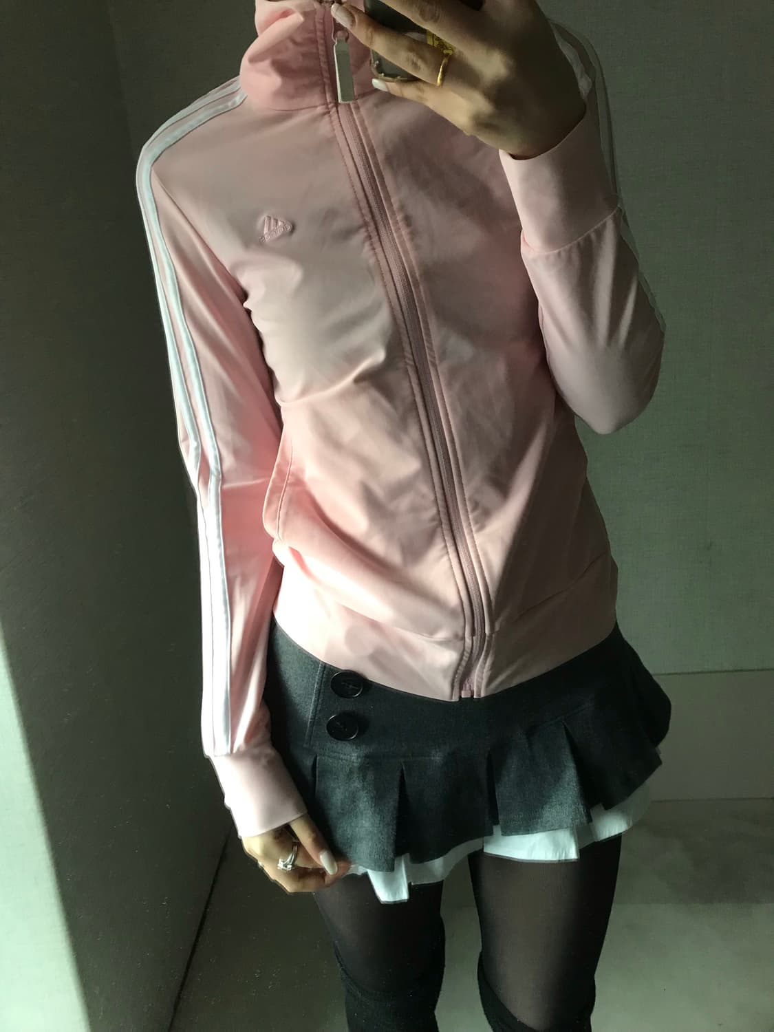 아디다스 연핑크 딱붙핏 져지 상품이미지3