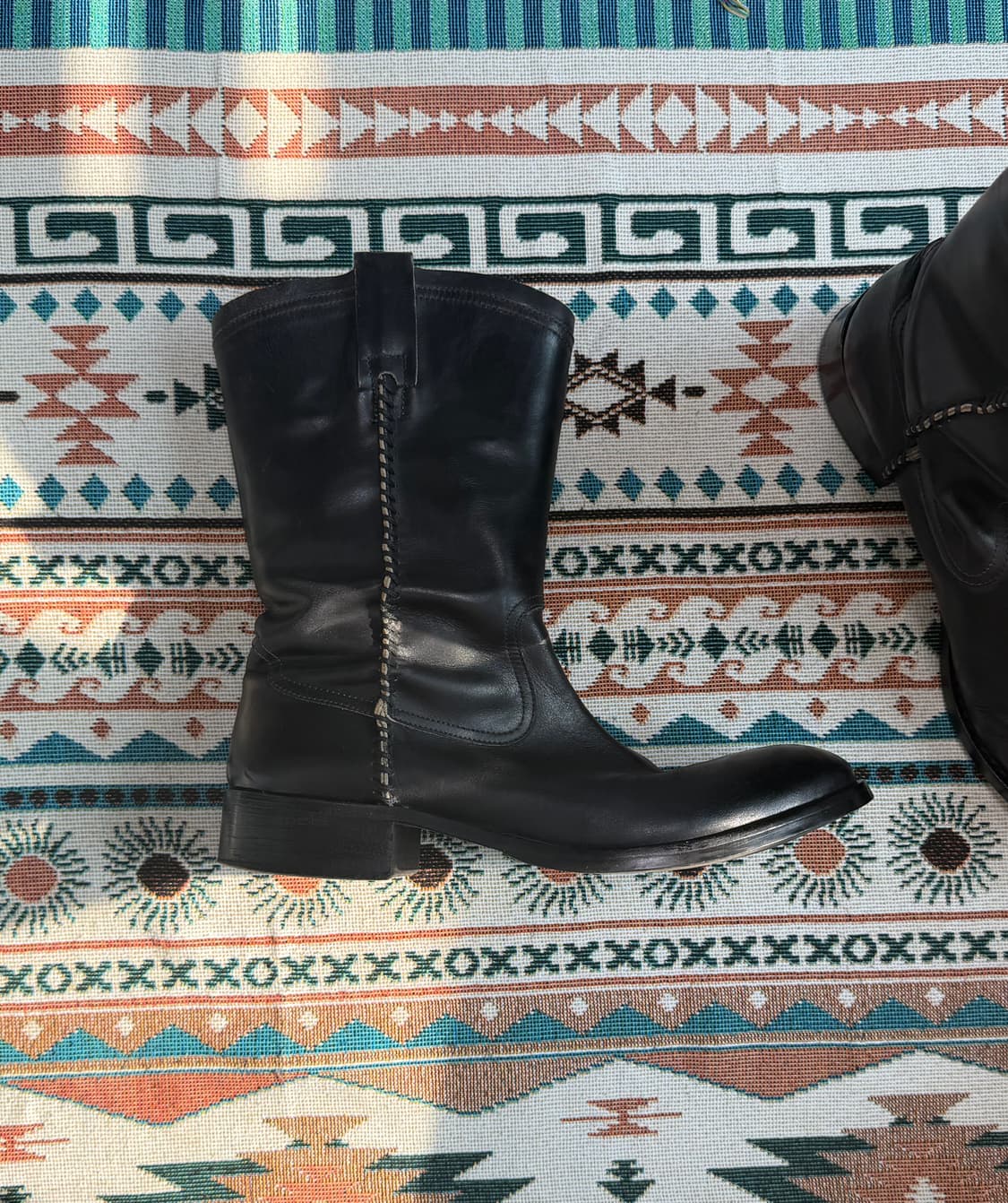 이태리 레더 수제 웨스턴 부츠 42 상품이미지4