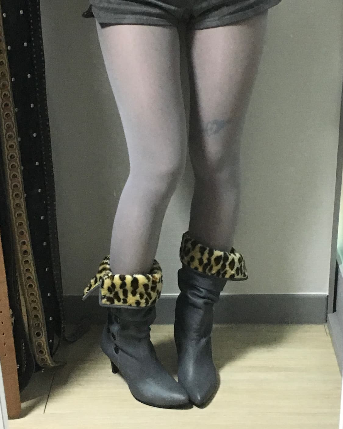 leopard fur boots 240-245 상품이미지6