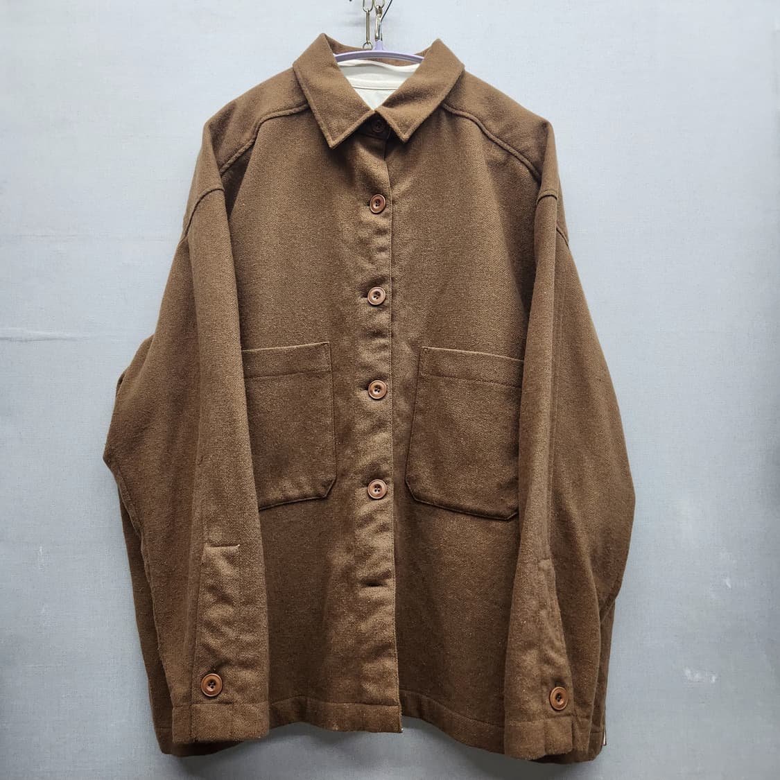 스튜디오톰보이 투포켓 셔츠형 자켓(모혼방) 2XL 상품이미지1