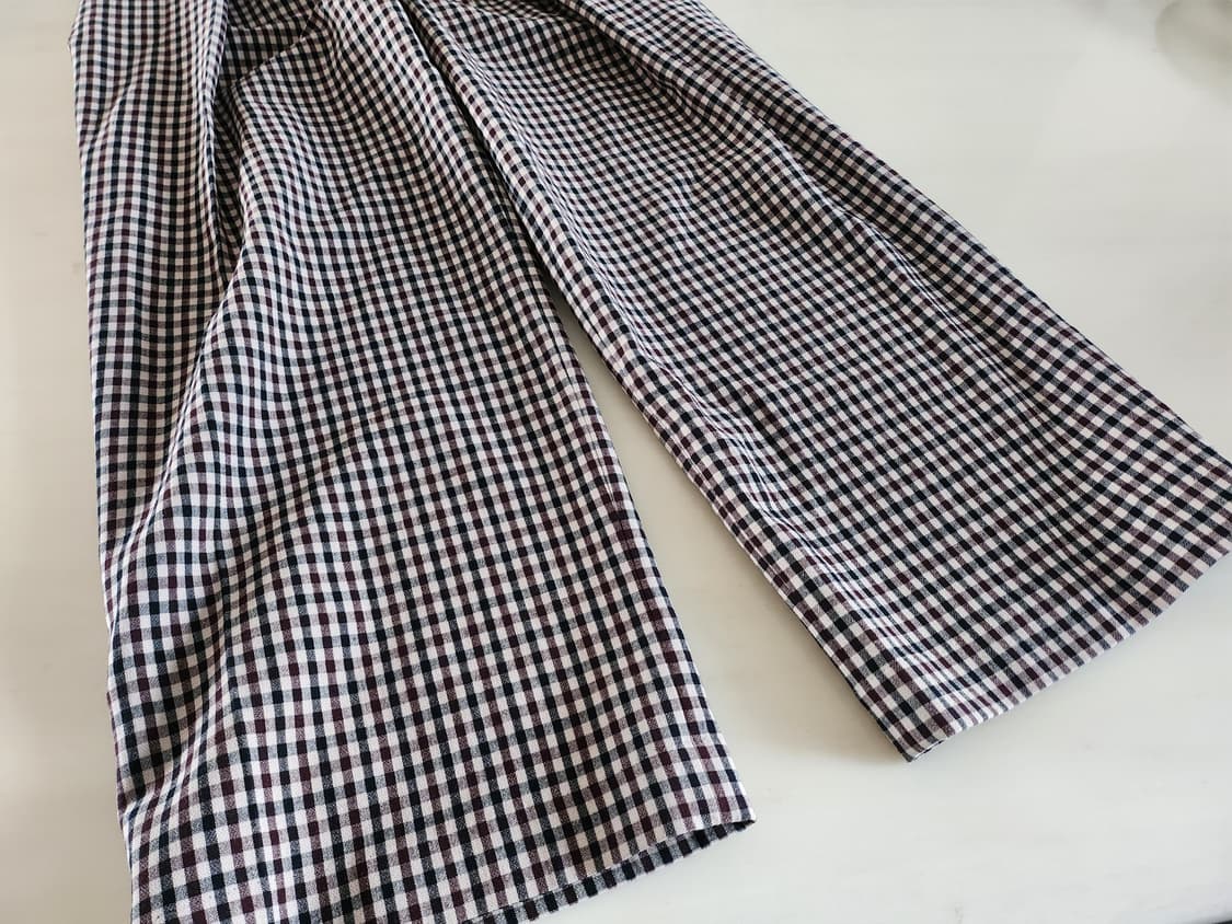 길트프리 울 체크 핀턱 멋진 바지 상품이미지9