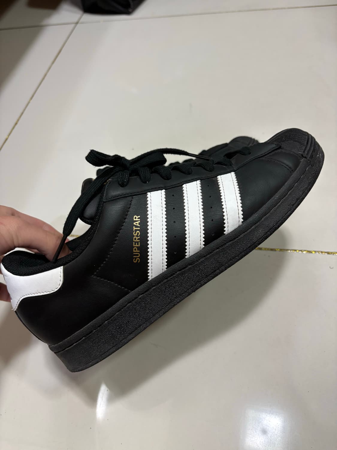 아디다스 슈퍼스타 코어 블랙 화이트 (270) 상품이미지3