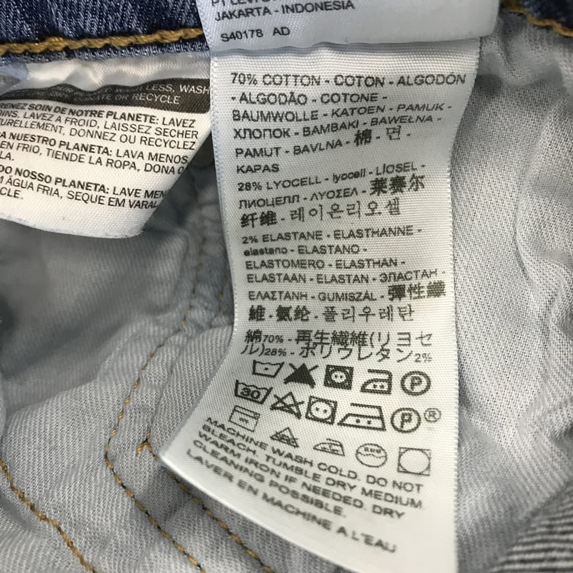 리바이스 511 슬림핏 청바지 [32x32] 상품이미지6