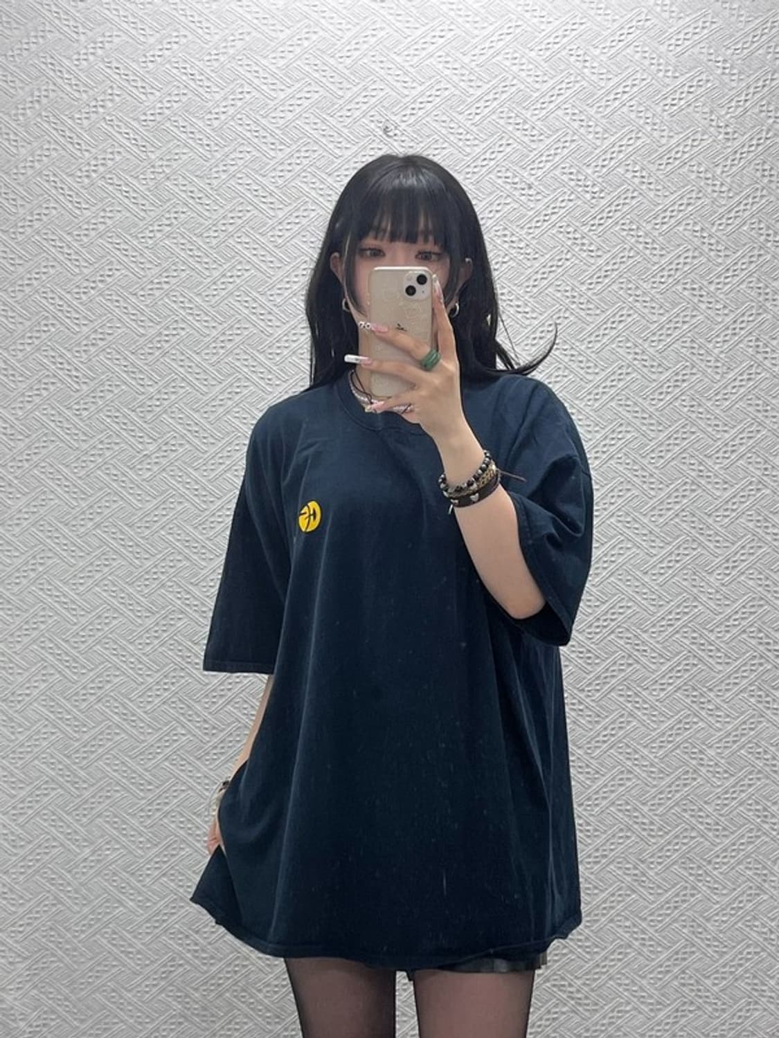 길단 빈티지 스트릿 펑크 키치 프린팅 반팔티 XL C11464 상품이미지2