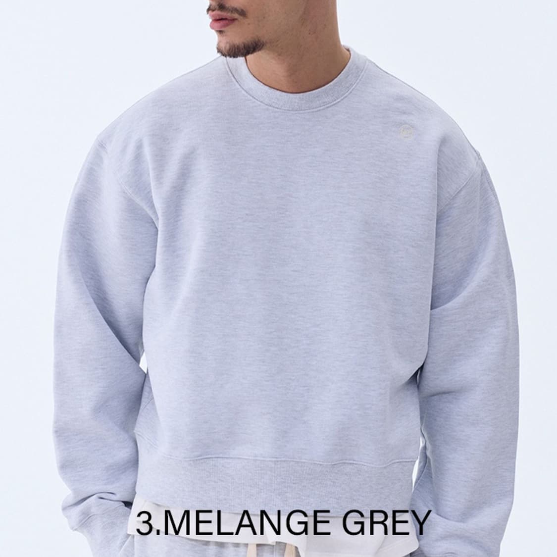 [OS] 렉토 맨즈 크루넥 맨투맨 스웻셔츠 멜란지그레이 상품이미지7