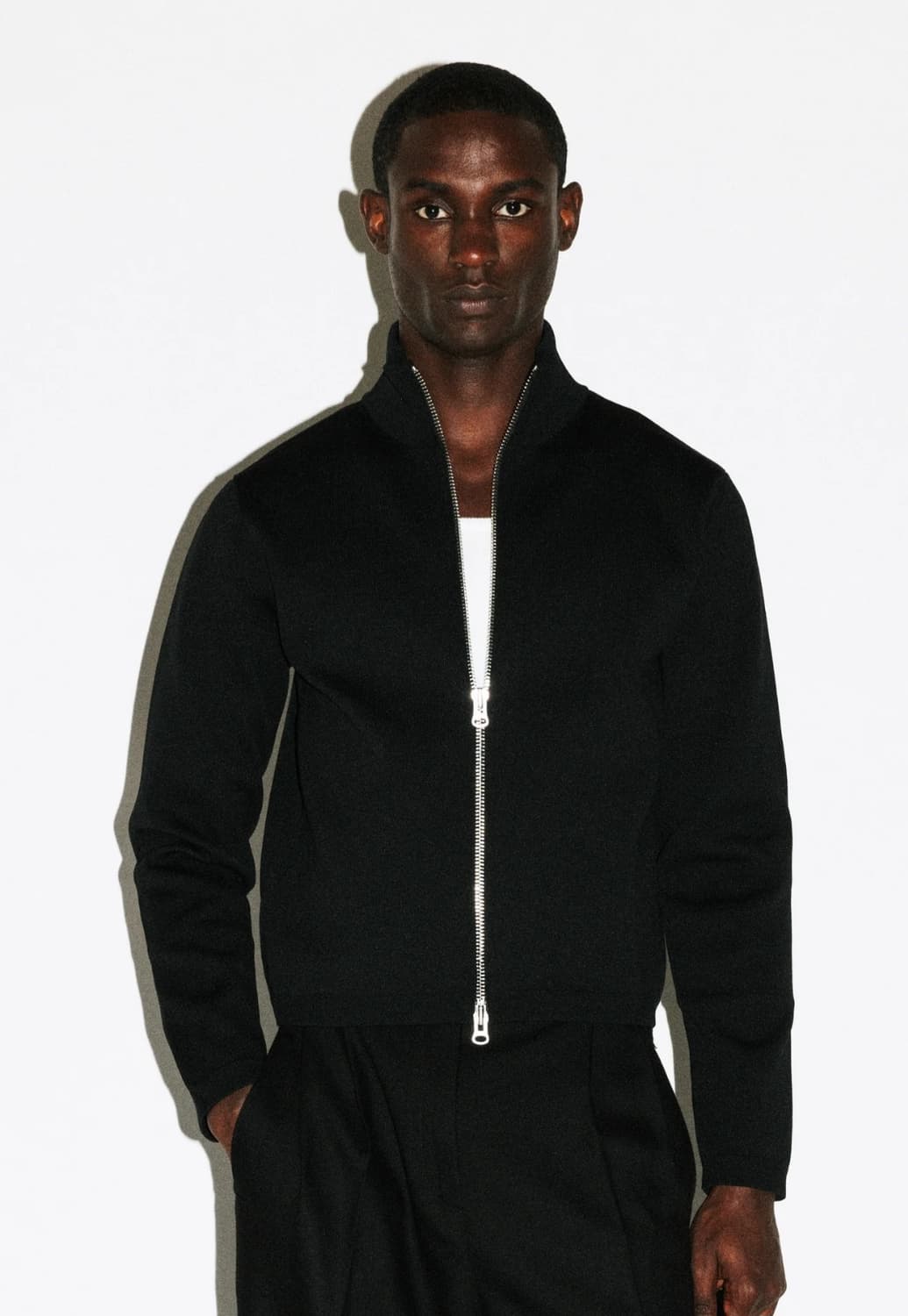 캘리포니아 아트 실버라도 슬림 지퍼 가디건 상품이미지1