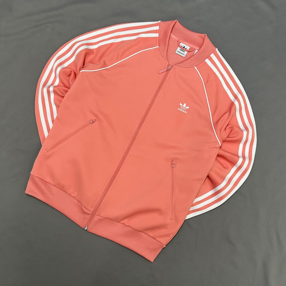 아디다스 신형 슈퍼스타 핑크 빈티지 져지 L 상품이미지3