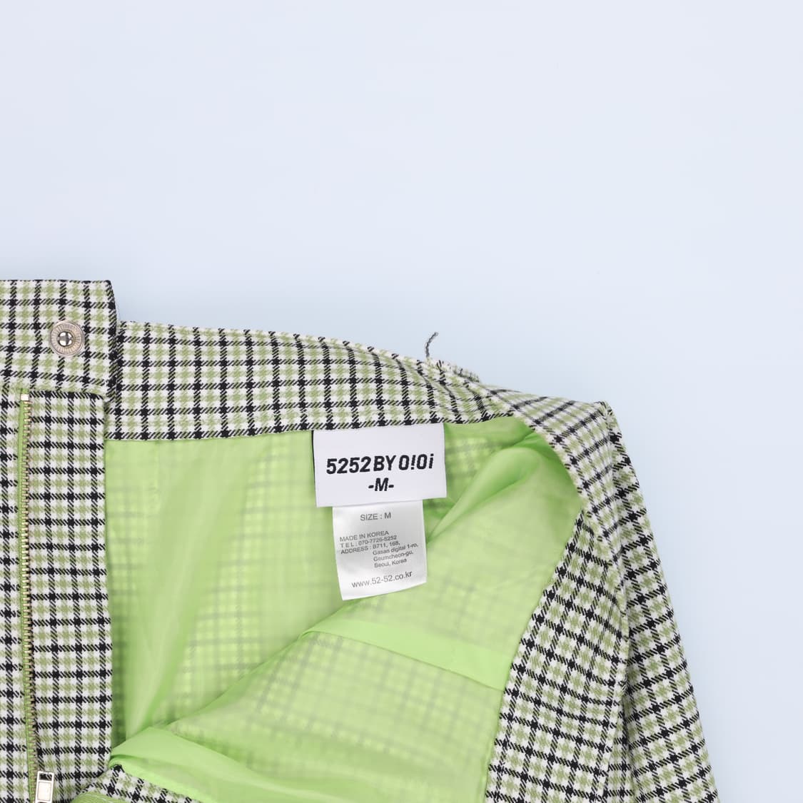 [M] OIOI 오아이오아이 여성 체크 치마 미니스커트 0102H2 상품이미지4