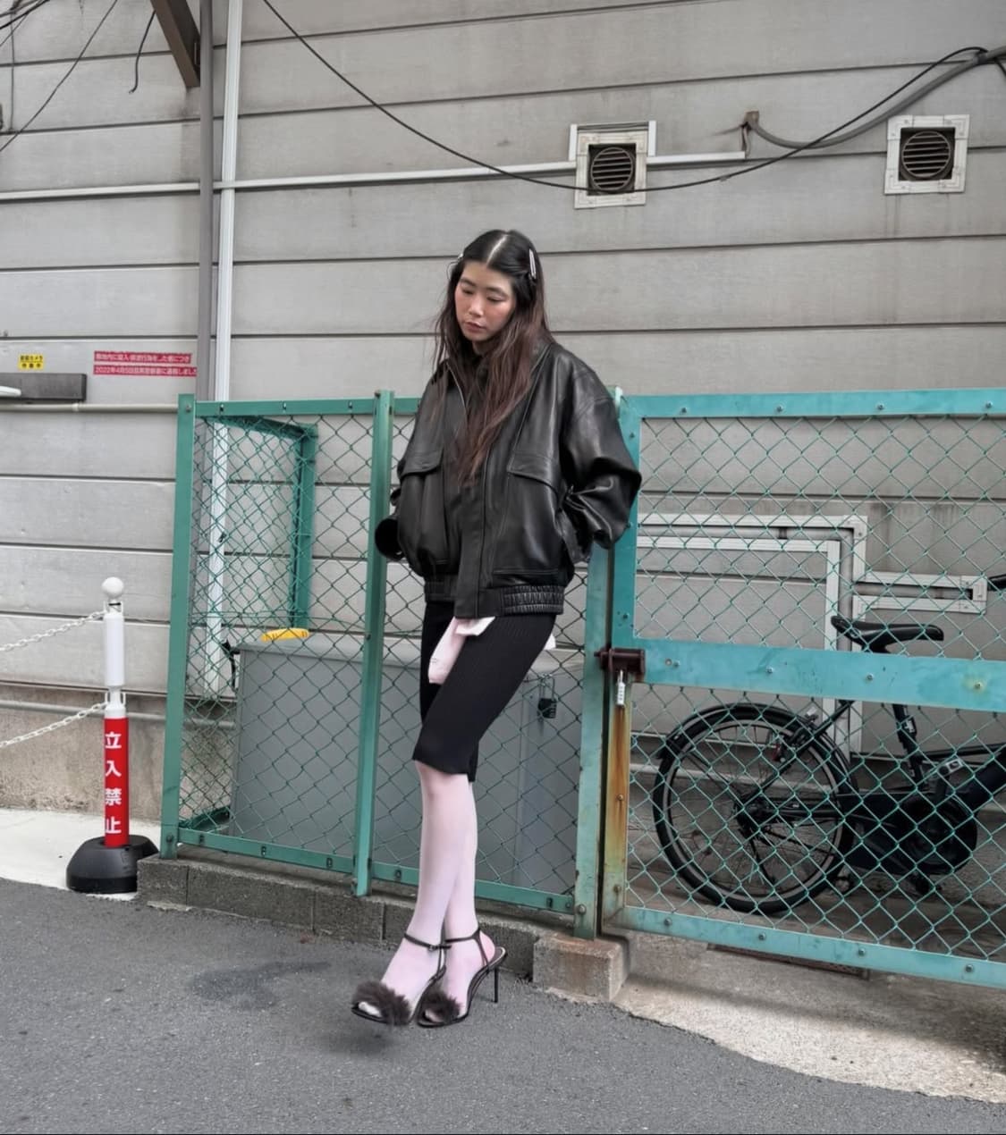 캐롤쇼페 램스킨 데디 레더 자켓  상품이미지3