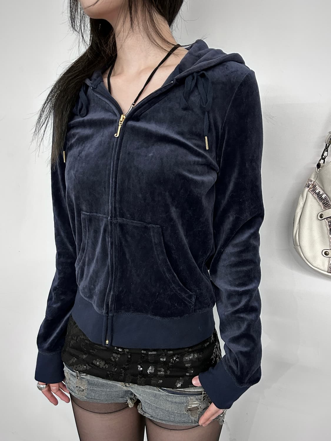 Juicy Couture Velour Zip Hoodie 상품이미지3