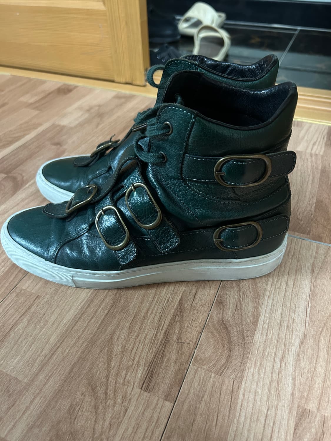 라프시몬스 SS10 본디지 하이탑 스니커즈 상품이미지3