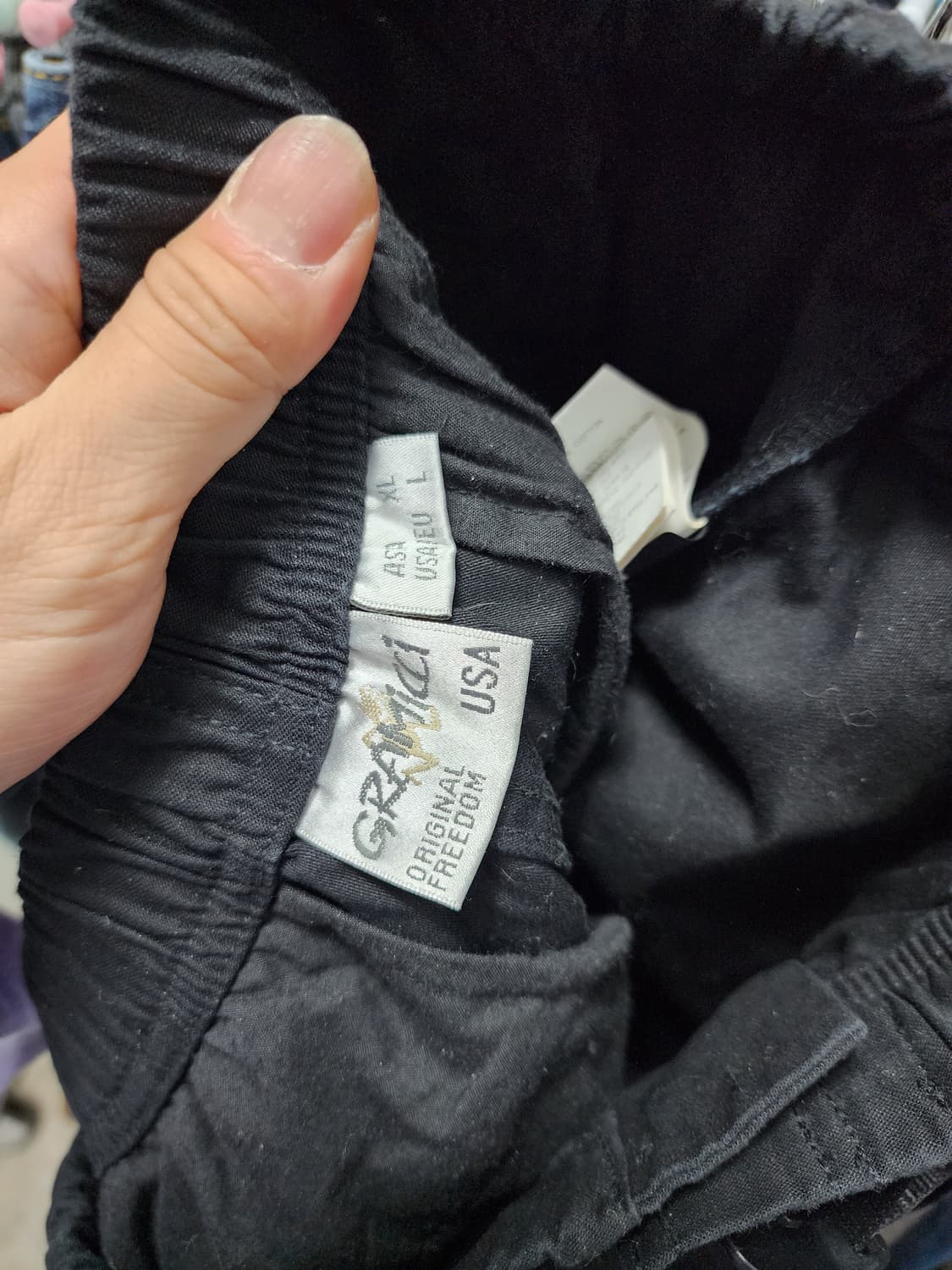 그라미치 블랙 루즈핏 팬츠 XL 상품이미지4