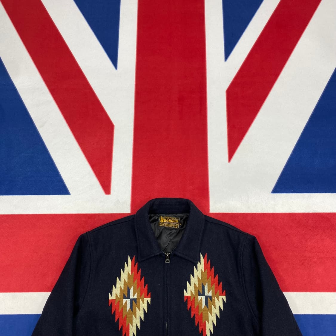 브론슨 치마요패턴 울자켓 L  상품이미지2