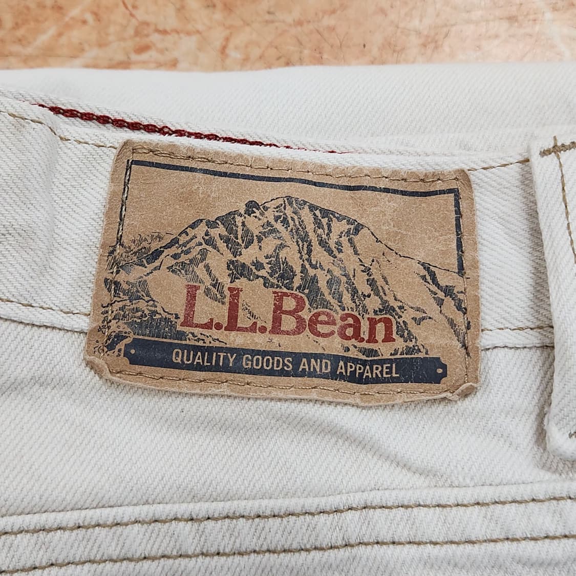 L.L.Bean vintage 화이트 데님 팬츠 30 상품이미지4