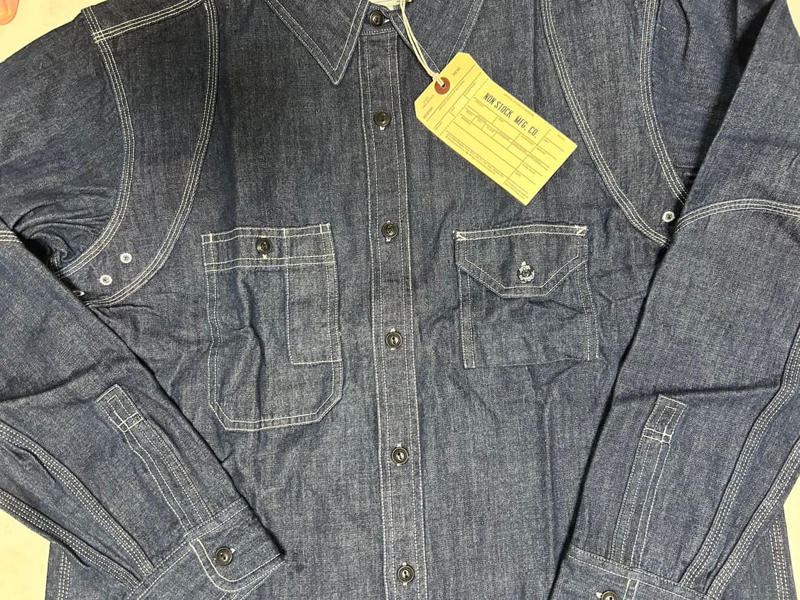 [새상품 2XL] 브론슨 데님 워크 셔츠 상품이미지5