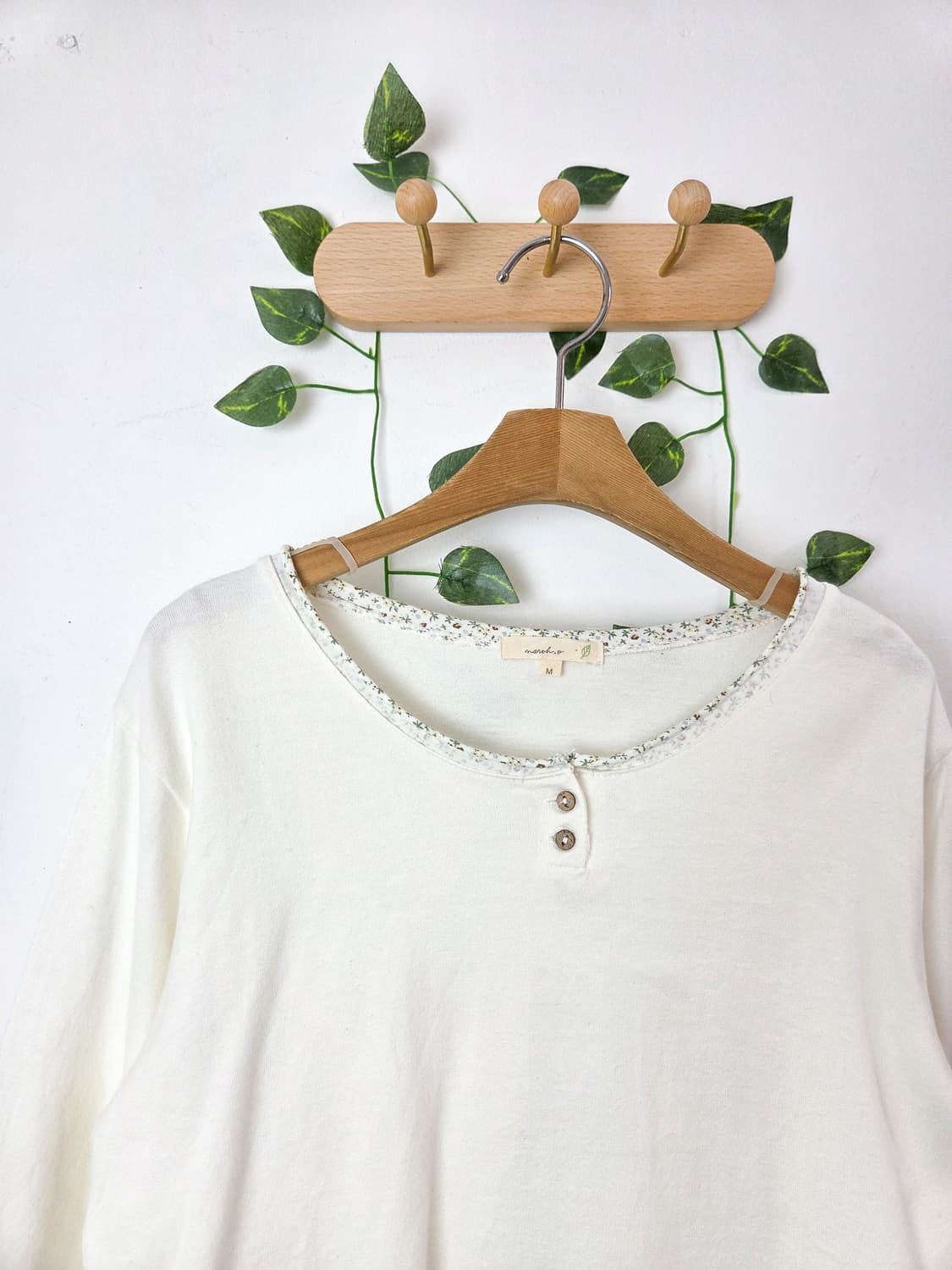 잔꽃 포인트 7부 슬리브 상품이미지2