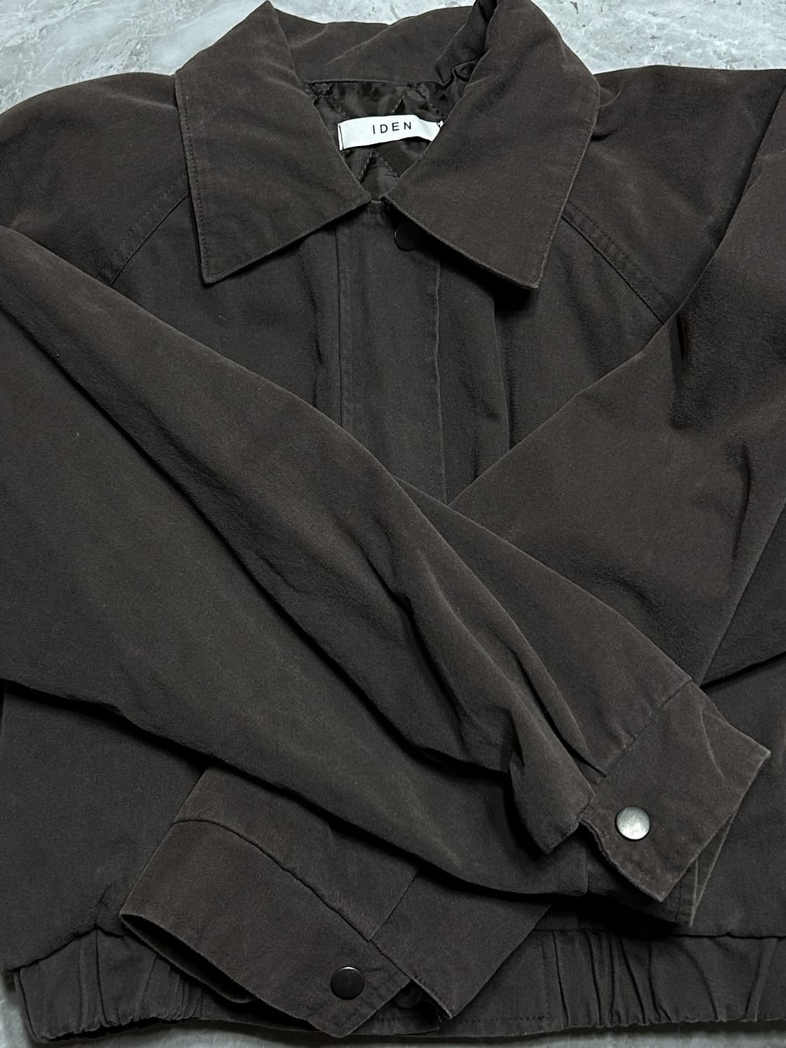 어텀 래글런 브라운 봄버 누빔점퍼 자켓 상품이미지8