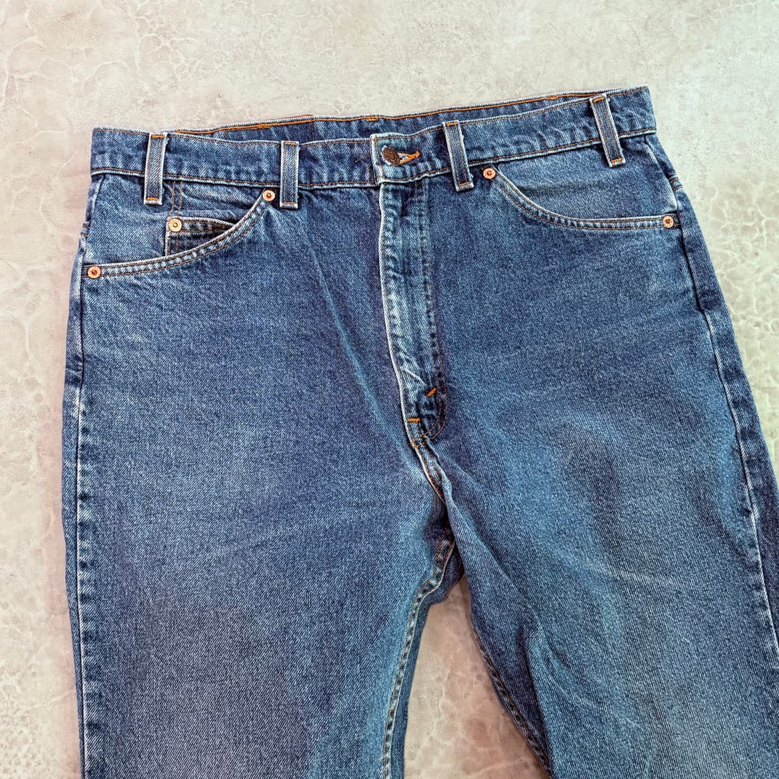 [38/32] 90s USA 🇺🇸 리바이스 517 오렌지탭 데님 중청 상품이미지2