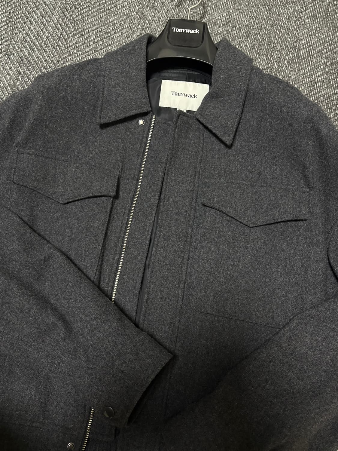 [L] 토니웩 블루종 차콜 상품이미지1