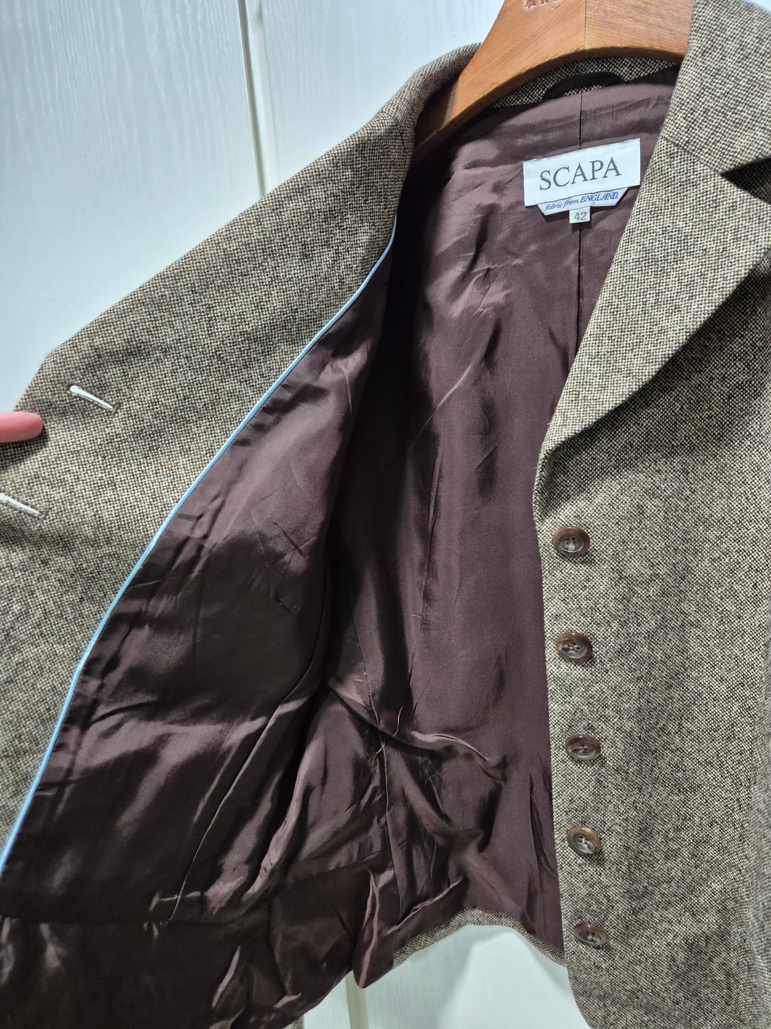 빈티지 스카파 헤링본 자켓 상품이미지4