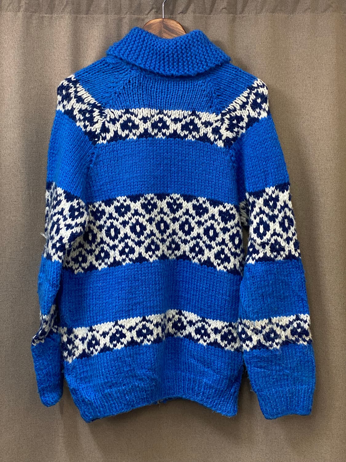 빈티지 코위찬 니트 집업 상품이미지5