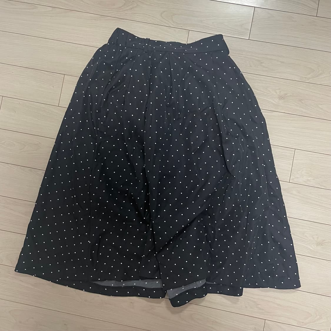 빈티지 도트 미디 스커트 상품이미지1