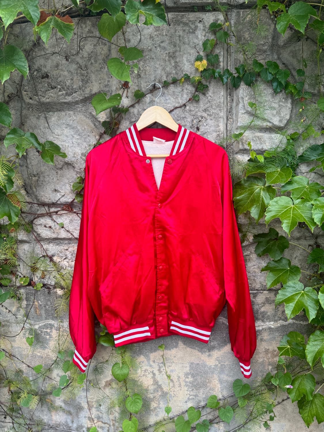 7~80s sport cheif usa 빈티지 사틴 바시티 자켓 L 상품이미지1