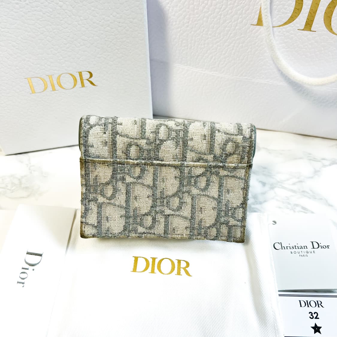 디올 오블리크 새들 카드지갑 상품이미지2