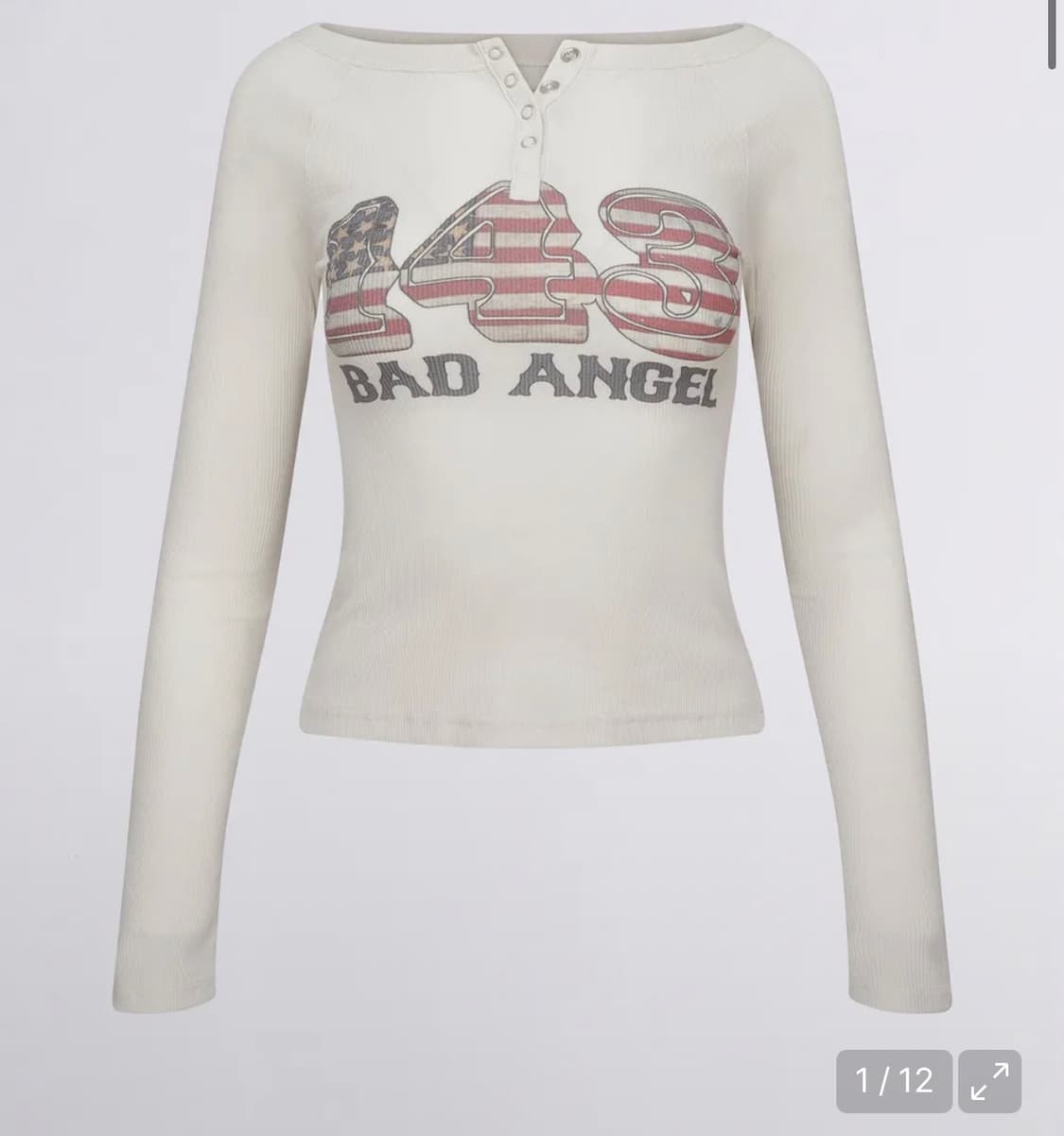 (무신사품절)스컬프터 flag raglan t-shirt raw 상품이미지1