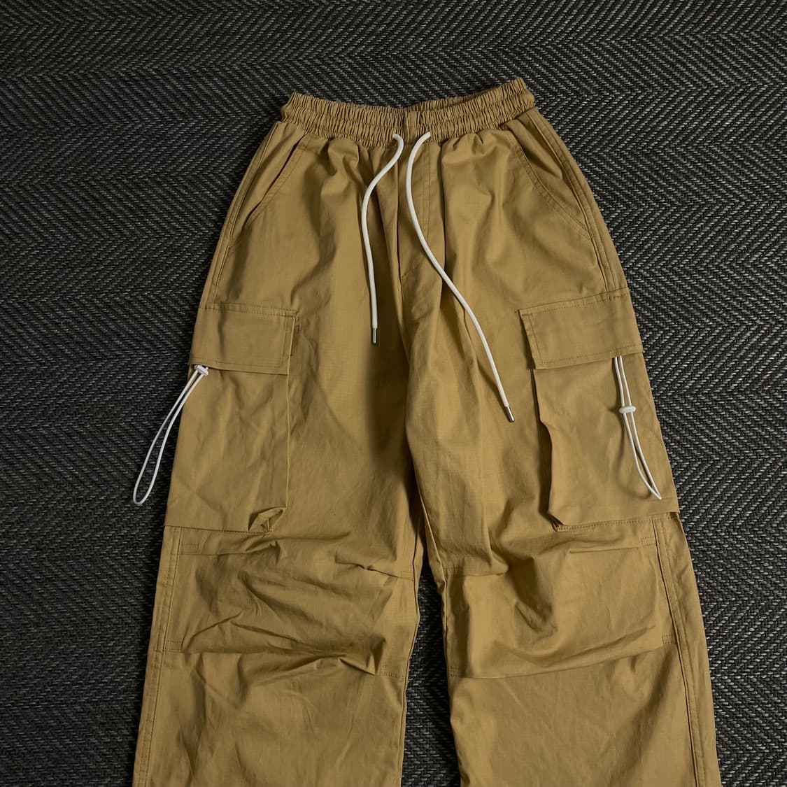 빈티지 카고 퍼티그 립스탑 스트링 팬츠o 3651 상품이미지3