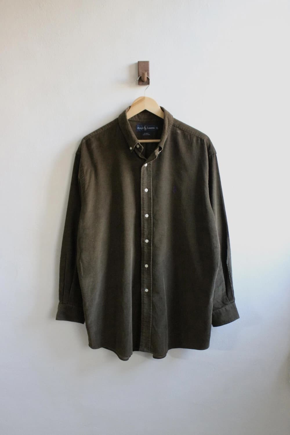 폴로 코듀로이 브라운 셔츠 xl 상품이미지1