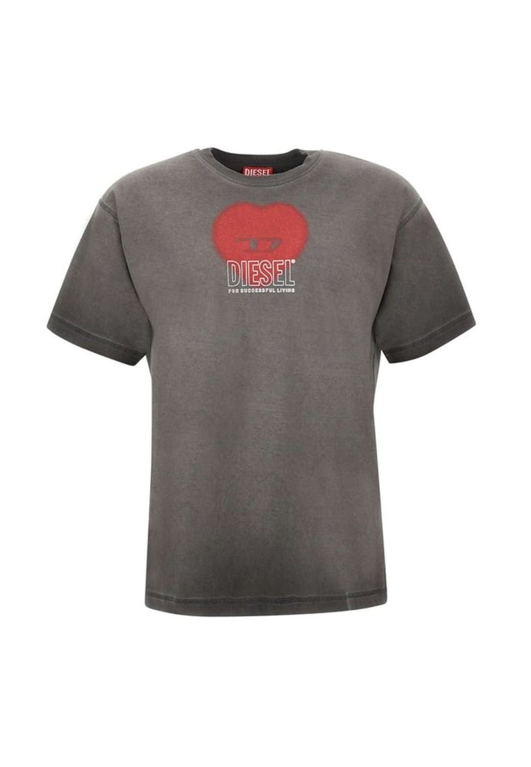 디젤 하트프린팅 크루넥 티셔츠 상품이미지1