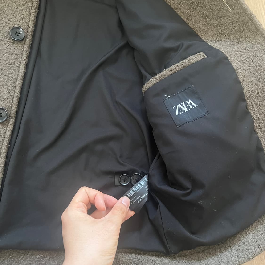 [ZARA] 자라 크롭 혼방 미니멀 자켓 상품이미지4