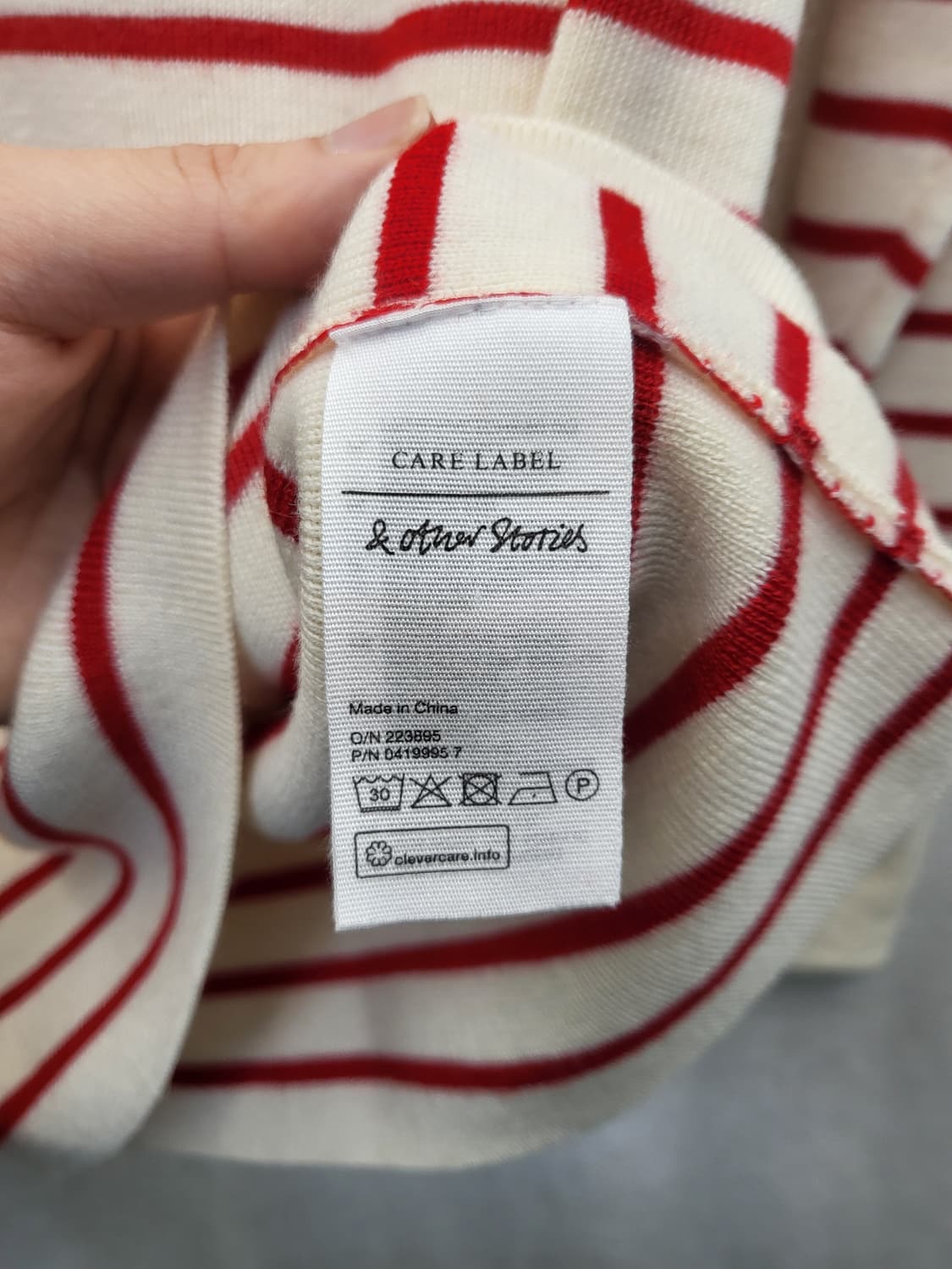 앤아더스토리즈 스트라이프 긴팔 니트 상품이미지4