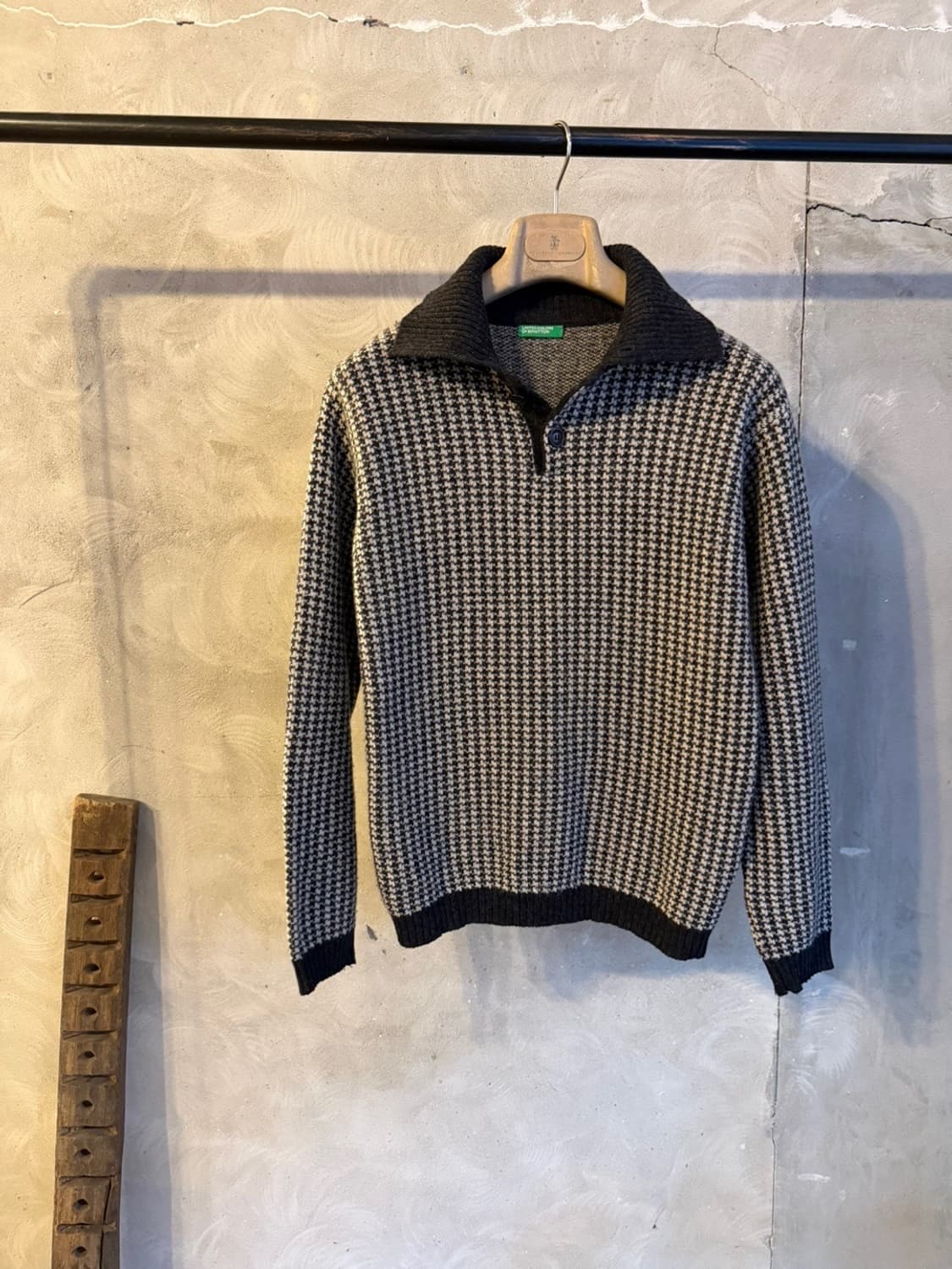 베네통 숄칼라 니트 55~66 상품이미지1